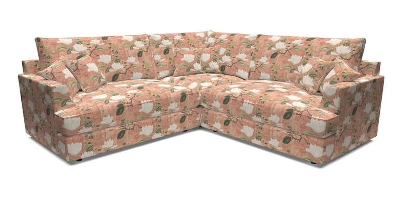 Slingsby Small Fitted Cover Corner Unit LHF & RHF in Two Tone Plain Biscuit.  Loose cover version available