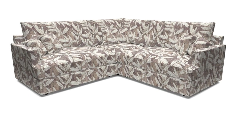 Slingsby Small Fitted Cover Corner Unit LHF & RHF in Two Tone Plain Biscuit.  Loose cover version available