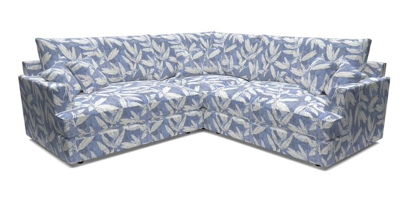 Slingsby Small Fitted Cover Corner Unit LHF & RHF in Two Tone Plain Biscuit.  Loose cover version available