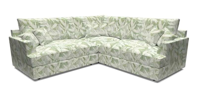 Slingsby Small Fitted Cover Corner Unit LHF & RHF in Two Tone Plain Biscuit.  Loose cover version available