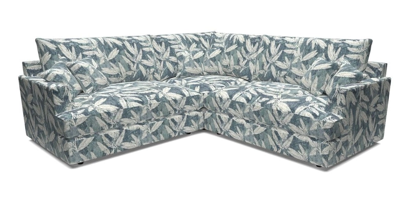 Slingsby Small Fitted Cover Corner Unit LHF & RHF in Two Tone Plain Biscuit.  Loose cover version available