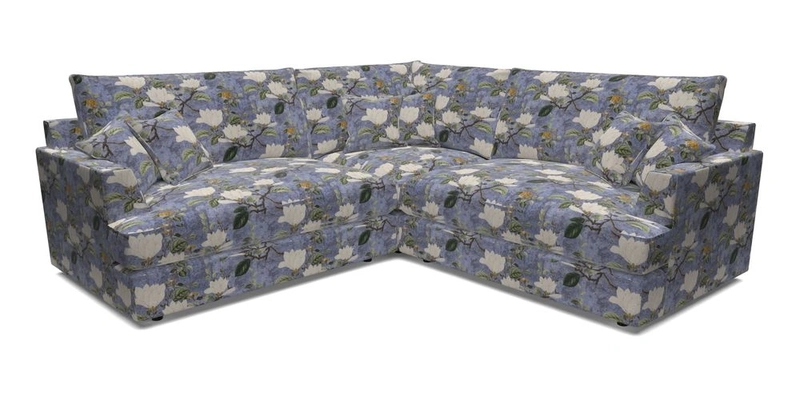 Slingsby Small Fitted Cover Corner Unit LHF & RHF in Two Tone Plain Biscuit.  Loose cover version available