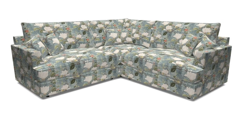 Slingsby Small Fitted Cover Corner Unit LHF & RHF in Two Tone Plain Biscuit.  Loose cover version available