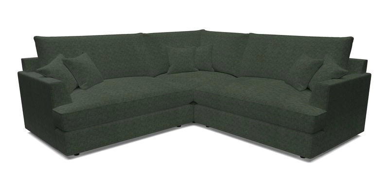 Slingsby Small Fitted Cover Corner Unit LHF & RHF in Two Tone Plain Biscuit.  Loose cover version available