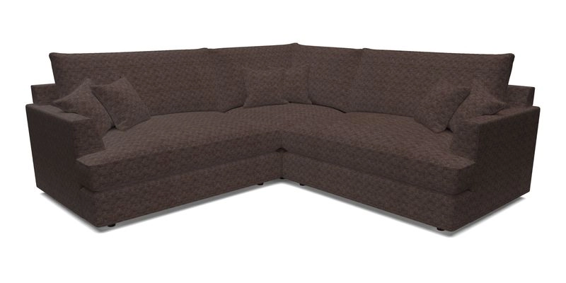 Slingsby Small Fitted Cover Corner Unit LHF & RHF in Two Tone Plain Biscuit.  Loose cover version available