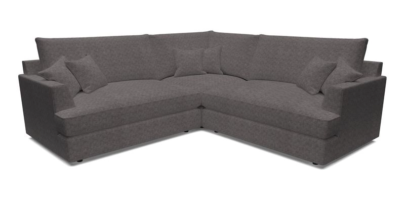 Slingsby Small Fitted Cover Corner Unit LHF & RHF in Two Tone Plain Biscuit.  Loose cover version available