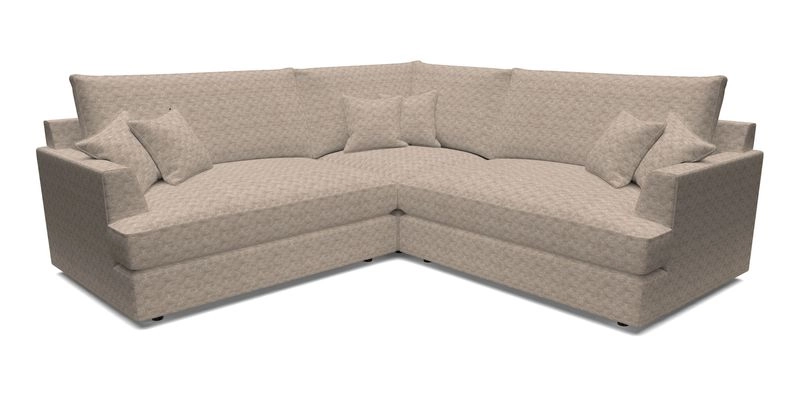 Slingsby Small Fitted Cover Corner Unit LHF & RHF in Two Tone Plain Biscuit.  Loose cover version available