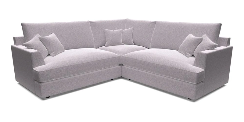 Slingsby Small Fitted Cover Corner Unit LHF & RHF in Two Tone Plain Biscuit.  Loose cover version available