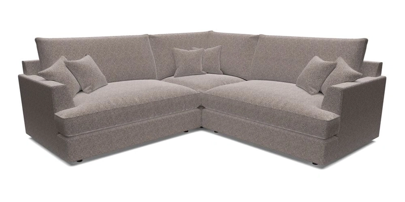 Slingsby Small Fitted Cover Corner Unit LHF & RHF in Two Tone Plain Biscuit.  Loose cover version available