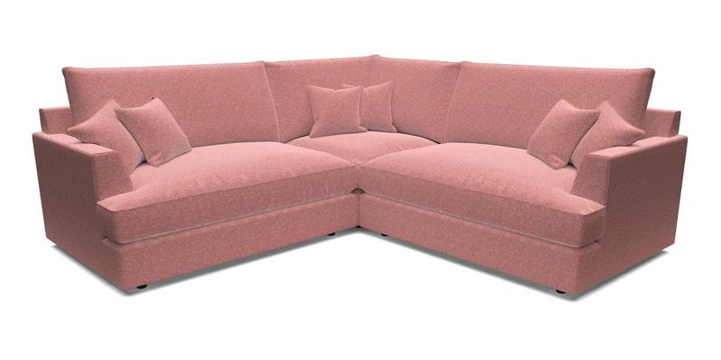 Slingsby Small Fitted Cover Corner Unit LHF & RHF in Two Tone Plain Biscuit.  Loose cover version available