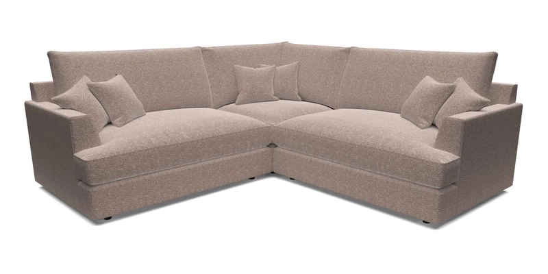 Slingsby Small Fitted Cover Corner Unit LHF & RHF in Two Tone Plain Biscuit.  Loose cover version available