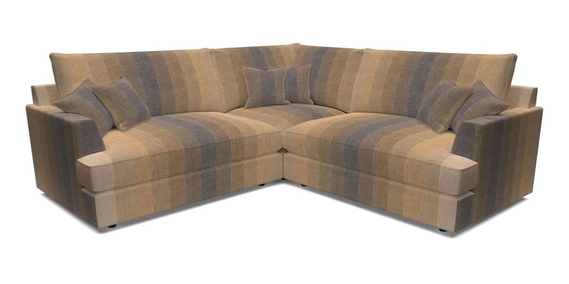 Slingsby Small Fitted Cover Corner Unit LHF & RHF in Two Tone Plain Biscuit.  Loose cover version available