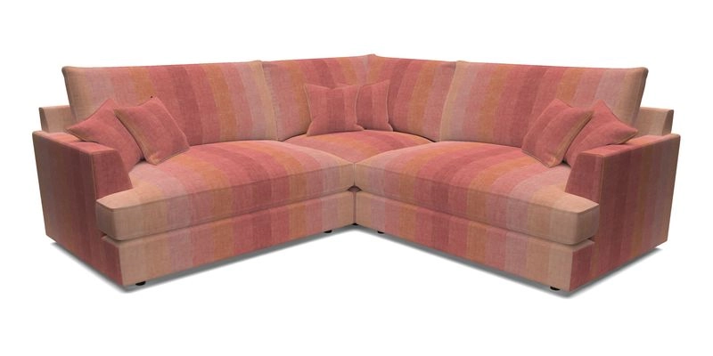 Slingsby Small Fitted Cover Corner Unit LHF & RHF in Two Tone Plain Biscuit.  Loose cover version available