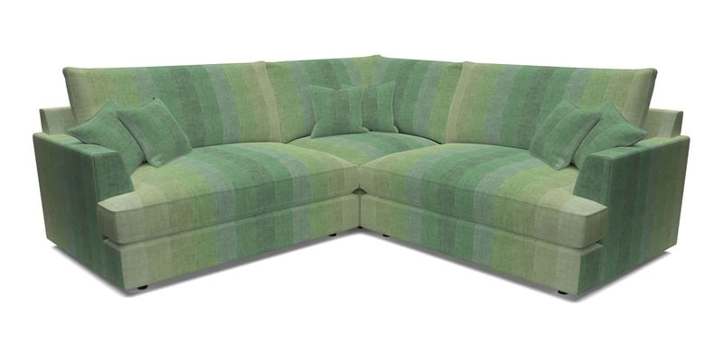 Slingsby Small Fitted Cover Corner Unit LHF & RHF in Two Tone Plain Biscuit.  Loose cover version available