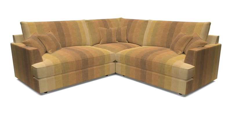 Slingsby Small Fitted Cover Corner Unit LHF & RHF in Two Tone Plain Biscuit.  Loose cover version available