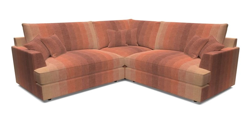 Slingsby Small Fitted Cover Corner Unit LHF & RHF in Two Tone Plain Biscuit.  Loose cover version available