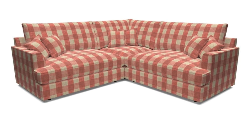 Slingsby Small Fitted Cover Corner Unit LHF & RHF in Two Tone Plain Biscuit.  Loose cover version available