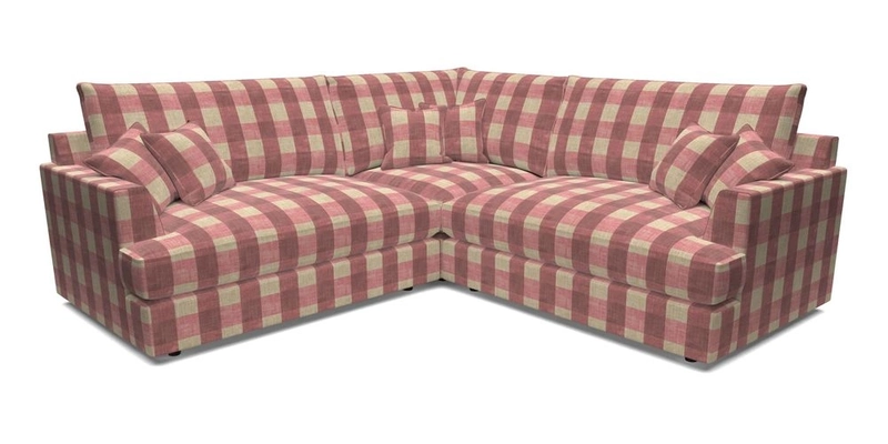 Slingsby Small Fitted Cover Corner Unit LHF & RHF in Two Tone Plain Biscuit.  Loose cover version available