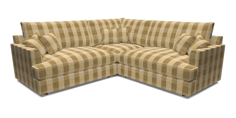 Slingsby Small Fitted Cover Corner Unit LHF & RHF in Two Tone Plain Biscuit.  Loose cover version available