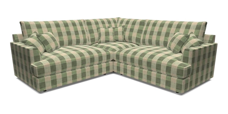 Slingsby Small Fitted Cover Corner Unit LHF & RHF in Two Tone Plain Biscuit.  Loose cover version available