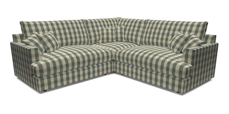 Slingsby Small Fitted Cover Corner Unit LHF & RHF in Two Tone Plain Biscuit.  Loose cover version available