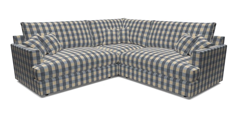 Slingsby Small Fitted Cover Corner Unit LHF & RHF in Two Tone Plain Biscuit.  Loose cover version available