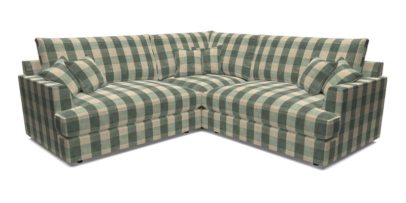 Slingsby Small Fitted Cover Corner Unit LHF & RHF in Two Tone Plain Biscuit.  Loose cover version available