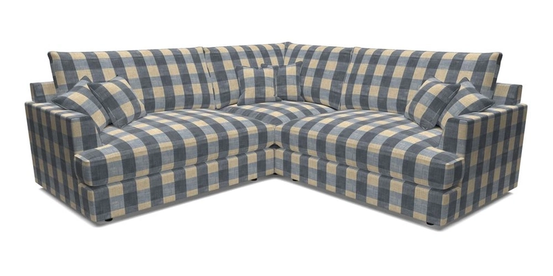 Slingsby Small Fitted Cover Corner Unit LHF & RHF in Two Tone Plain Biscuit.  Loose cover version available