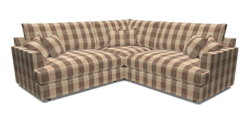 Slingsby Small Fitted Cover Corner Unit LHF & RHF in Two Tone Plain Biscuit.  Loose cover version available