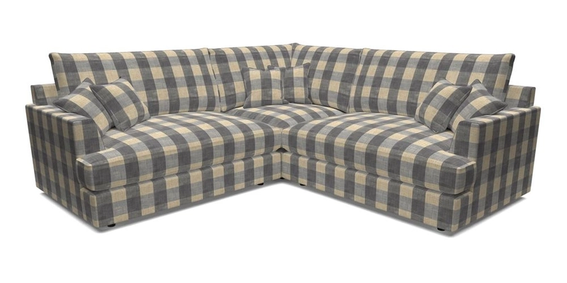 Slingsby Small Fitted Cover Corner Unit LHF & RHF in Two Tone Plain Biscuit.  Loose cover version available