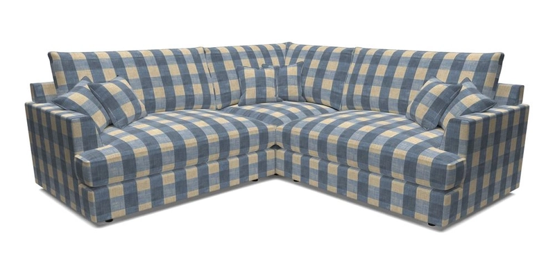 Slingsby Small Fitted Cover Corner Unit LHF & RHF in Two Tone Plain Biscuit.  Loose cover version available