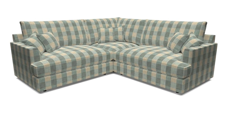 Slingsby Small Fitted Cover Corner Unit LHF & RHF in Two Tone Plain Biscuit.  Loose cover version available