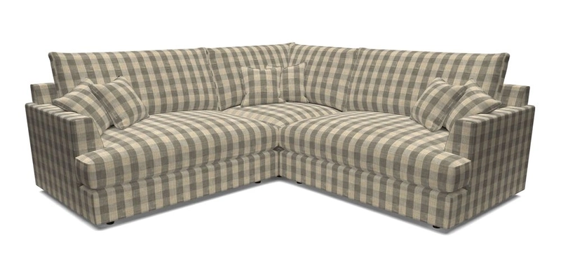 Slingsby Small Fitted Cover Corner Unit LHF & RHF in Two Tone Plain Biscuit.  Loose cover version available