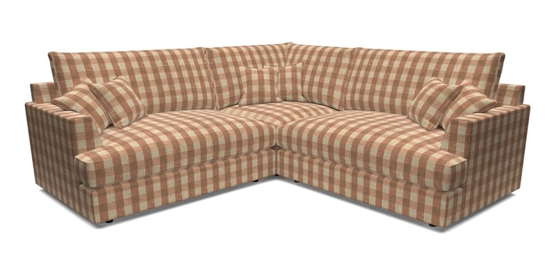 Slingsby Small Fitted Cover Corner Unit LHF & RHF in Two Tone Plain Biscuit.  Loose cover version available