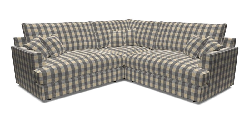 Slingsby Small Fitted Cover Corner Unit LHF & RHF in Two Tone Plain Biscuit.  Loose cover version available