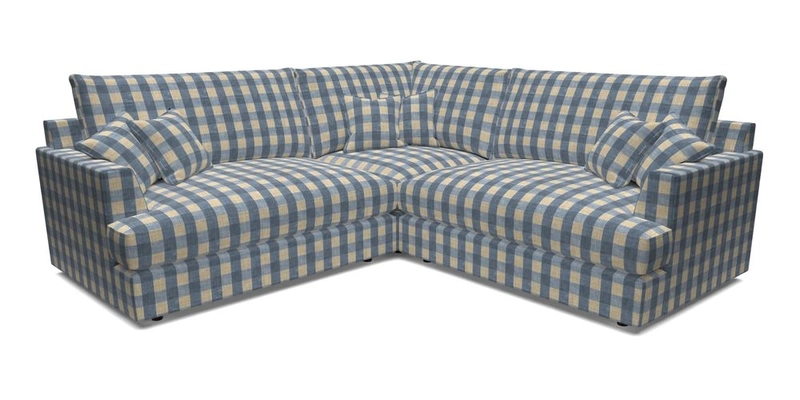 Slingsby Small Fitted Cover Corner Unit LHF & RHF in Two Tone Plain Biscuit.  Loose cover version available