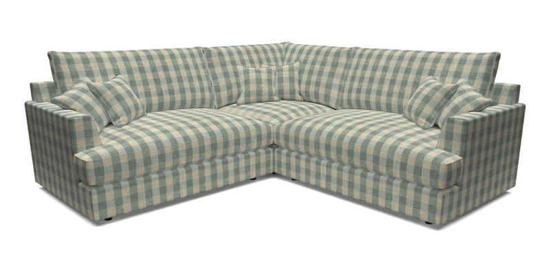 Slingsby Small Fitted Cover Corner Unit LHF & RHF in Two Tone Plain Biscuit.  Loose cover version available