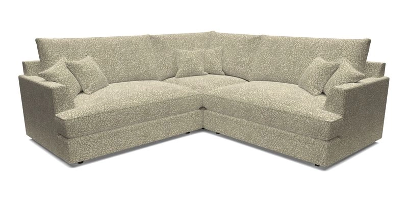 Slingsby Small Fitted Cover Corner Unit LHF & RHF in Two Tone Plain Biscuit.  Loose cover version available