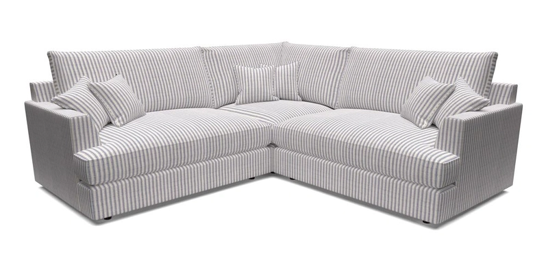 Slingsby Small Fitted Cover Corner Unit LHF & RHF in Two Tone Plain Biscuit.  Loose cover version available