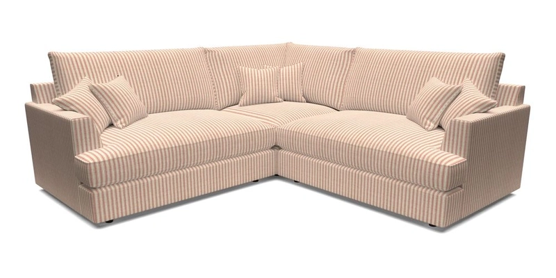 Slingsby Small Fitted Cover Corner Unit LHF & RHF in Two Tone Plain Biscuit.  Loose cover version available