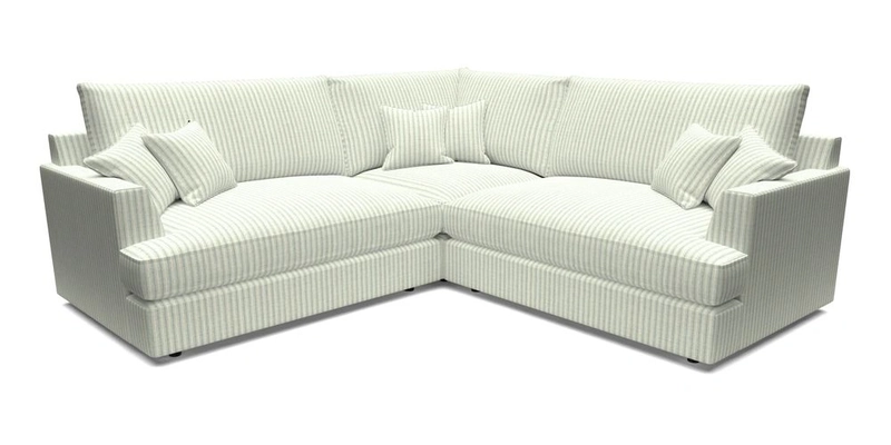 Slingsby Small Fitted Cover Corner Unit LHF & RHF in Two Tone Plain Biscuit.  Loose cover version available