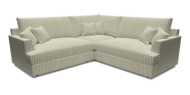 Slingsby Small Fitted Cover Corner Unit LHF & RHF in Two Tone Plain Biscuit.  Loose cover version available