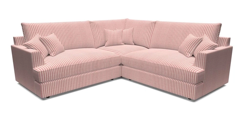 Slingsby Small Fitted Cover Corner Unit LHF & RHF in Two Tone Plain Biscuit.  Loose cover version available