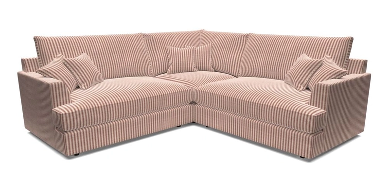 Slingsby Small Fitted Cover Corner Unit LHF & RHF in Two Tone Plain Biscuit.  Loose cover version available