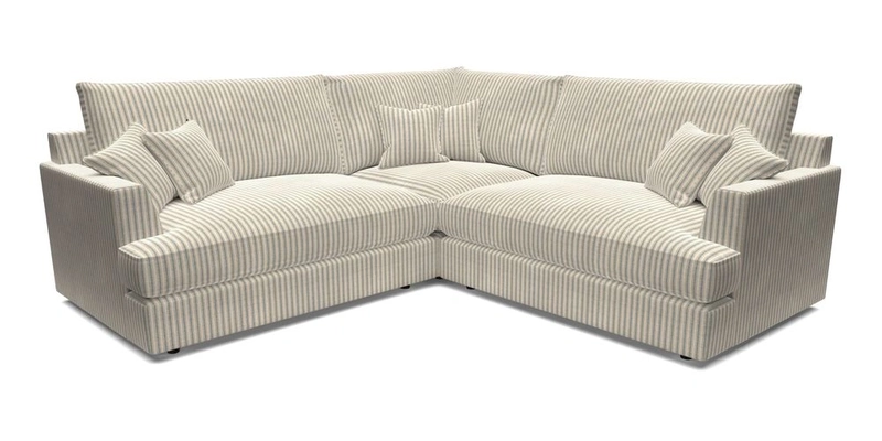 Slingsby Small Fitted Cover Corner Unit LHF & RHF in Two Tone Plain Biscuit.  Loose cover version available