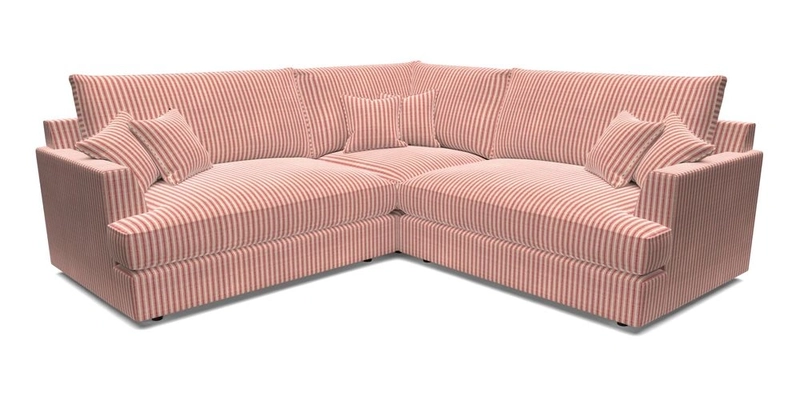 Slingsby Small Fitted Cover Corner Unit LHF & RHF in Two Tone Plain Biscuit.  Loose cover version available