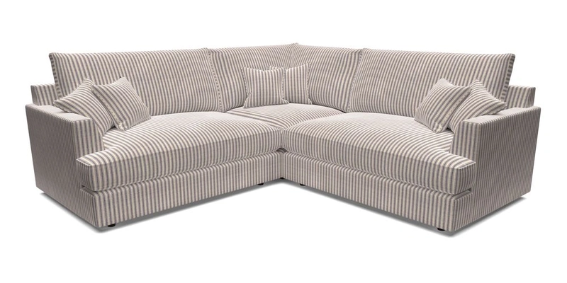 Slingsby Small Fitted Cover Corner Unit LHF & RHF in Two Tone Plain Biscuit.  Loose cover version available