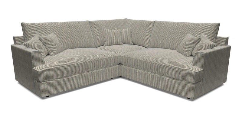 Slingsby Small Fitted Cover Corner Unit LHF & RHF in Two Tone Plain Biscuit.  Loose cover version available