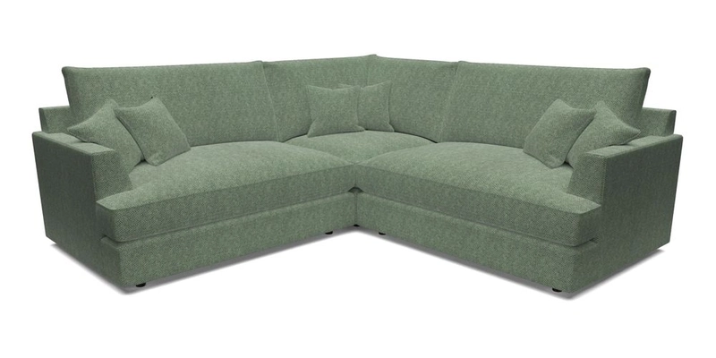 Slingsby Small Fitted Cover Corner Unit LHF & RHF in Two Tone Plain Biscuit.  Loose cover version available