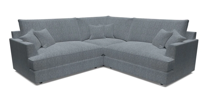 Slingsby Small Fitted Cover Corner Unit LHF & RHF in Two Tone Plain Biscuit.  Loose cover version available